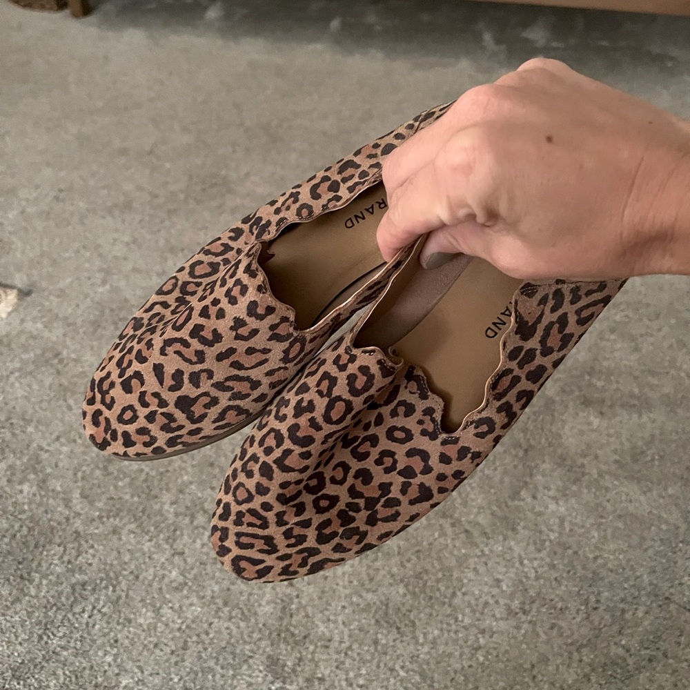Lucky brand leopard loafers